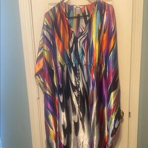 Colorful Abstract Kaftan Dress